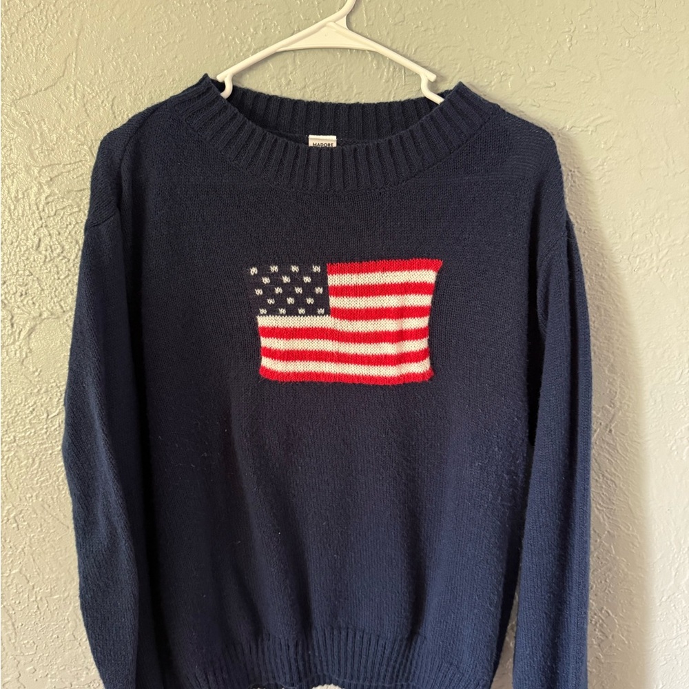 Navy Blue Flag Sweater